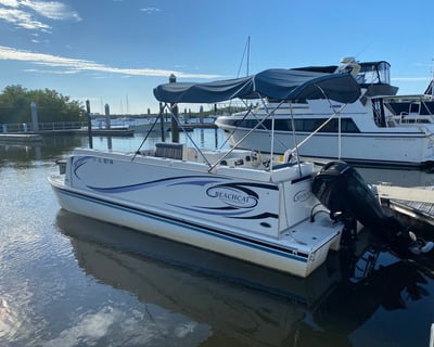 26' Pontoon Boat Rental in Fort Myers Beach