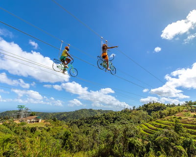 Zipline & Cable Bike Tour in Orocovis