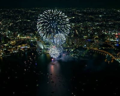 See Theme Park Fireworks by Helicopter in Kissimmee