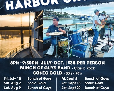 Cruise Dana Point Harbor With Live Music at Sunset