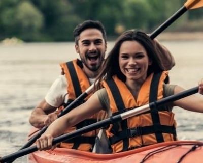 Tandem Kayak Rental on Lake Massapoag