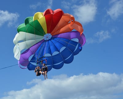 Parasailing Over Calibogue Sound, Hilton Head