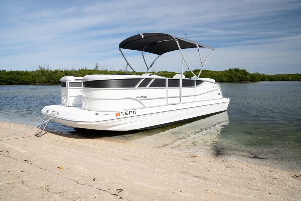 Sarasota Pontoon Boat Rental on Gulf Waters