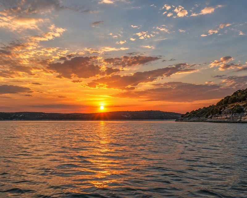 Double-Decker Pontoon Sunset Cruise on Lake Travis