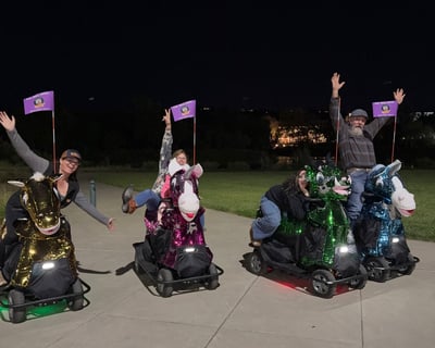 Guided Night Rydables Tour in Downtown Napa
