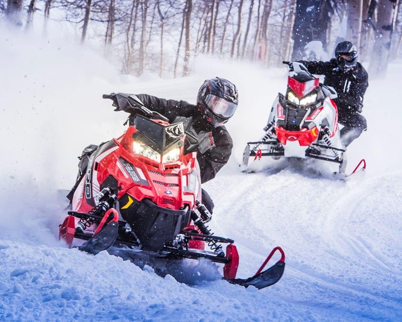 Single-Rider Performance Snowmobile Rental in Indian River