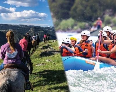 Gardiner 6-Hour Horseback Riding & Whitewater Rafting
