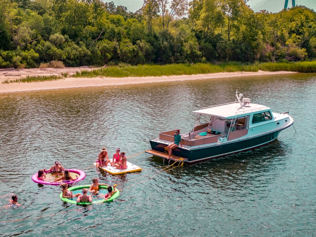 Cruise & Swim on a Private Yacht Charter in Charleston