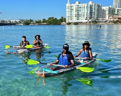 Sunrise Glass Bottom Kayak Tour in San Juan