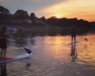Cape Cod Sunset Paddleboard Tour in Sandwich