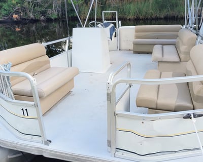 20' Pontoon Boat Rental in Homosassa Springs