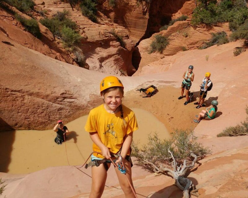 Guided Slot Canyon Canyoneering Tour in Kanab