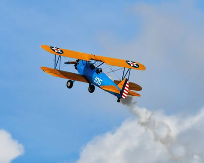 Vintage Biplane Flight in Hallettsville