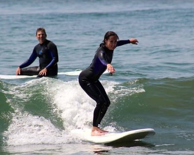 Two-Person Surfing Lesson in Half Moon Bay