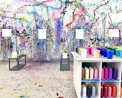 Splatter Paint Workshop in Ferndale