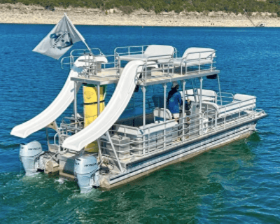 Lake Travis Double Decker Boat Rental for 18 Passengers