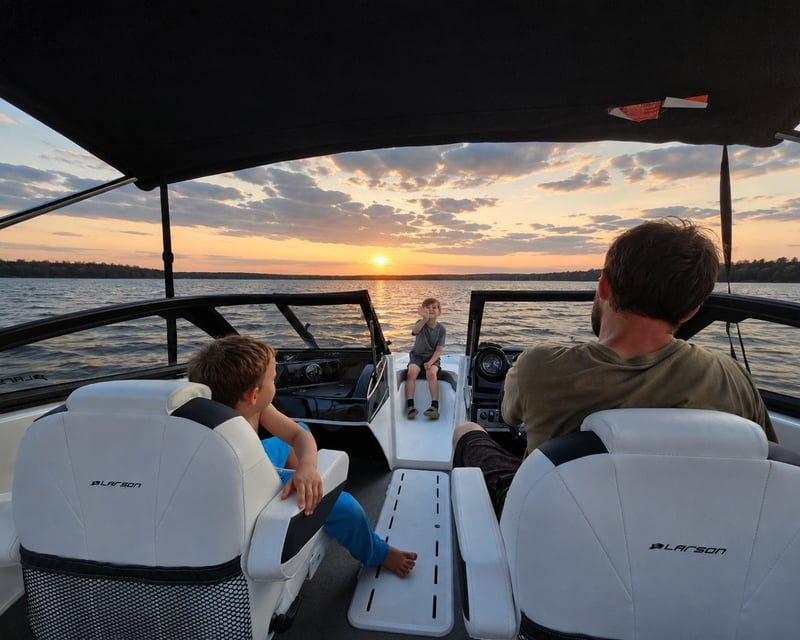 Self-Tow Sports Boat Rental in Danbury, WI
