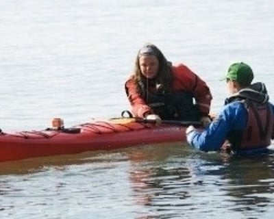 Practice Sea Kayak Rescues in Portland, Maine