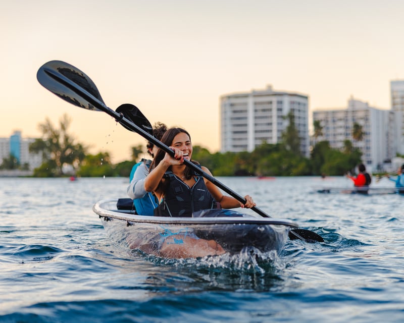 Glass-Bottom Kayak Rental in Condado Lagoon