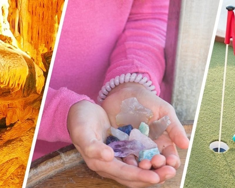Crystal Cave Tour, Gem Mining & Mini Golf in Springfield