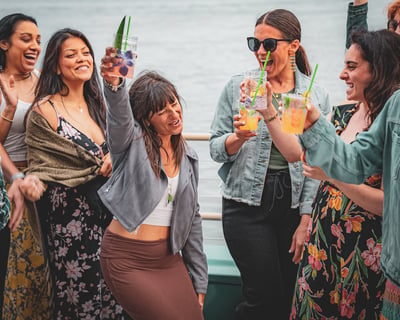 Private Tiki Boat Charter in Marina del Rey