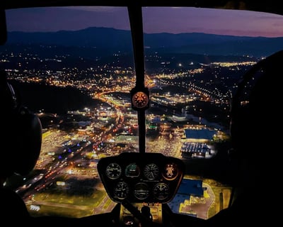 Fly a Night Helicopter Tour Over Pigeon Forge
