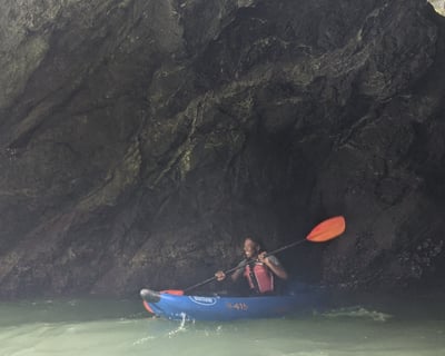 Inflatable Kayak Ocean Paddle in Arches Territory