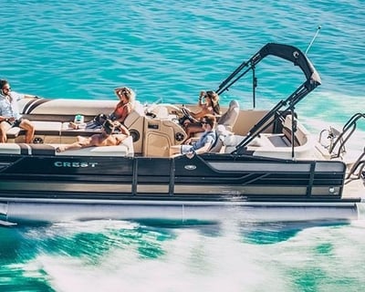 24' Pontoon Boat Rental in Cape Coral