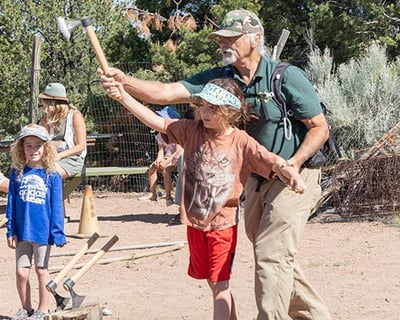 Guided Tomahawk & Spear Throwing in Santa Fe