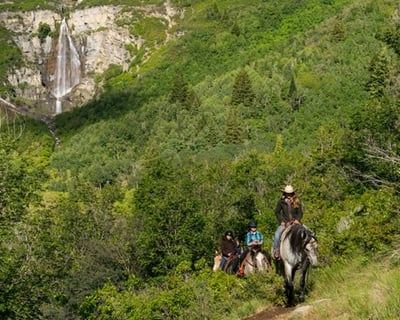 Stewart Falls Guided Horseback Ride