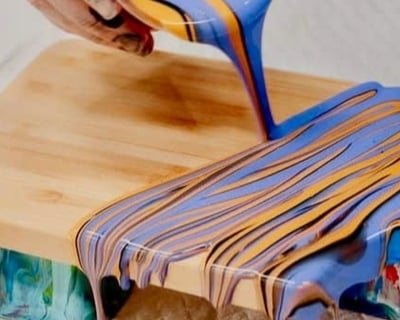 Charcuterie Board Fluid Art Class in Tyler