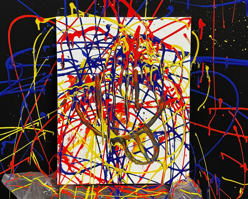 Splatter Paint Canvas Experience in Aurora, IL
