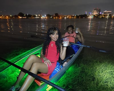 Date Night Glow Kayak & Champagne in Orlando