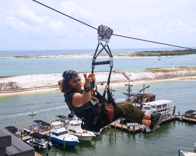 Destin Harbor Round-Trip Zipline