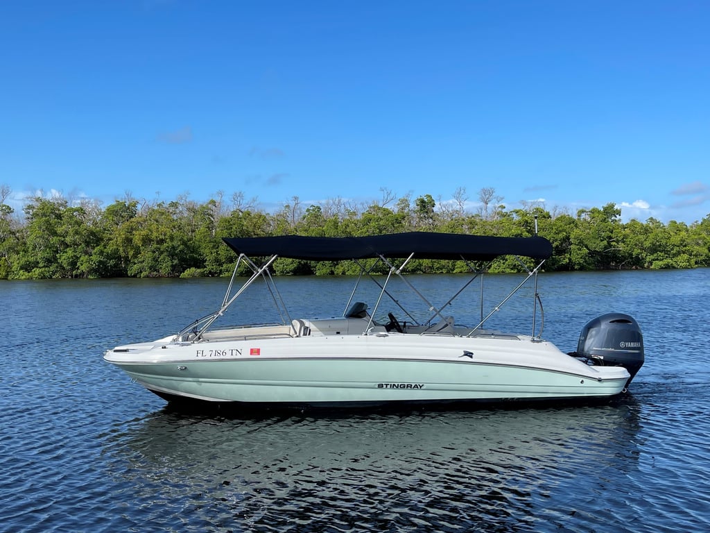 Stingray Deck Boat Rental for Up to 9 Guests