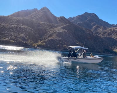 17' Fishing Boat Rental at Lake Mohave
