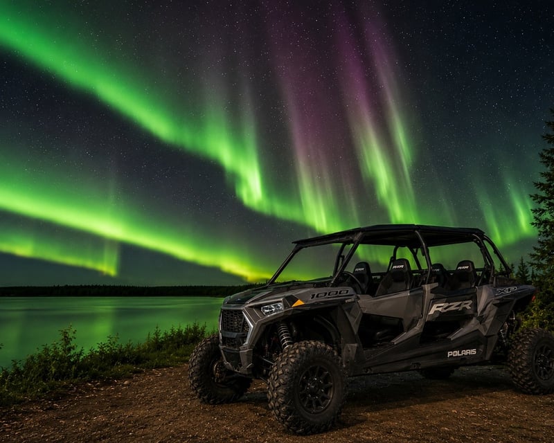 Self-Guided Northern Lights UTV Ride in Danbury, WI