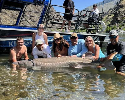 Private Jet Boat Fishing Charter in Hells Canyon