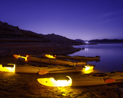 Lake Mead Sunset Kayak Paddle to Boulder Island
