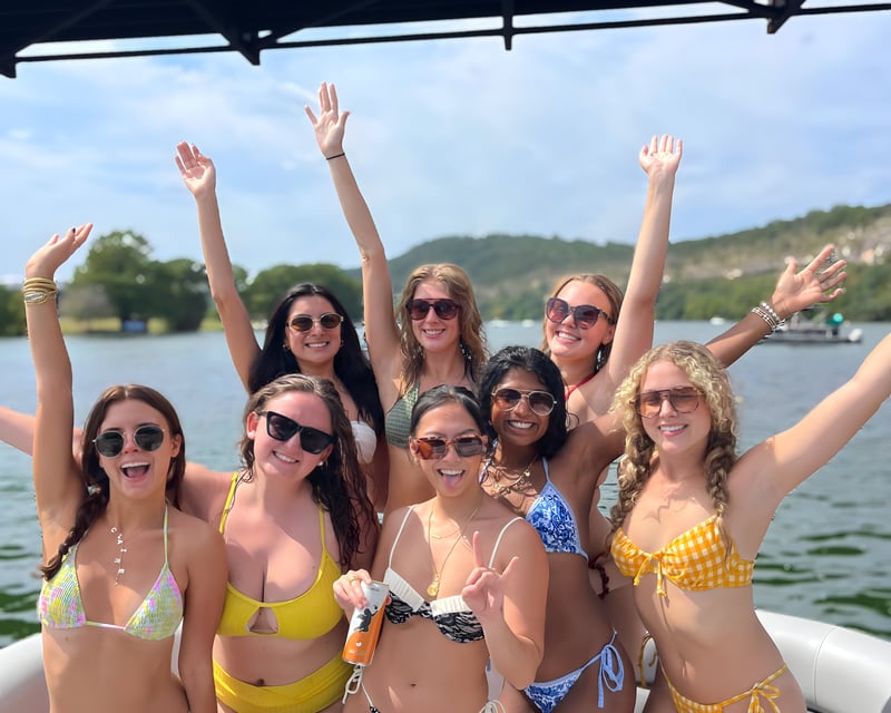 Bachelorette Party Pontoon Charter on Lake Austin