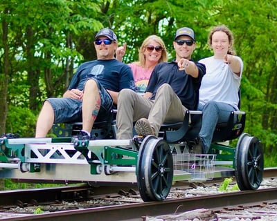 White River Rail Bike Cruise in Noblesville