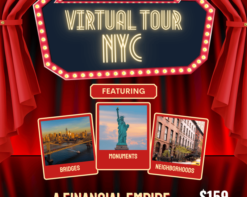 Live Virtual Wall Street Tour of New York City
