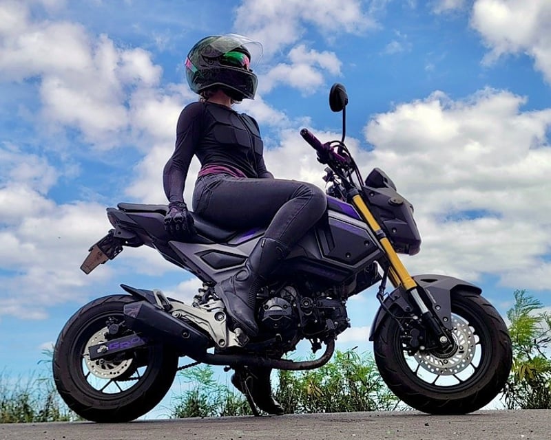 Motorcycle Rental in Kahului, Maui on a Honda Grom
