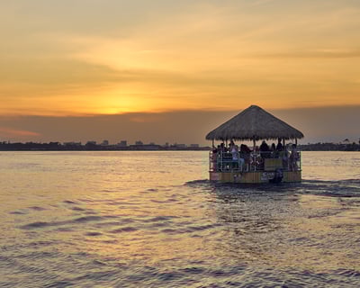 90-Minute Tiki Sunset Boat Tour