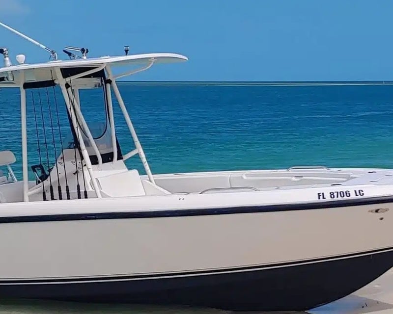 Sandbar Boat Charter in Key West on a 26' Intrepid