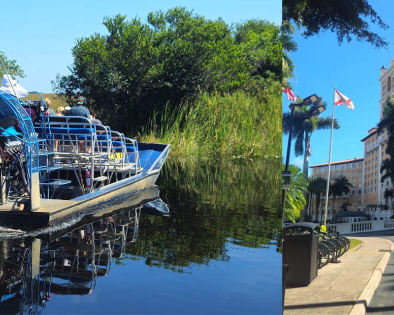Private Everglades Airboat & Miami City Tour