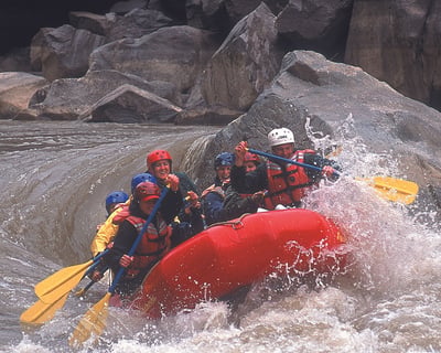 Raft Westwater Canyon Class III & IV Rapids From Moab