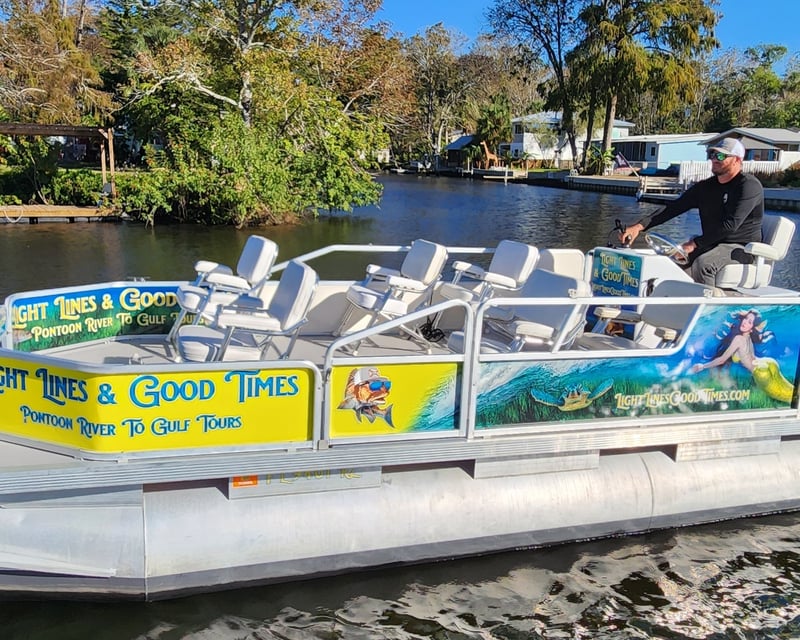 Weeki Wachee River to Gulf Pontoon Tour