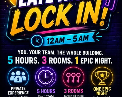 Overnight Escape Room Experience in Orlando