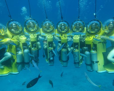 Honolulu Submarine Scooter & Turtle Snorkeling Tour